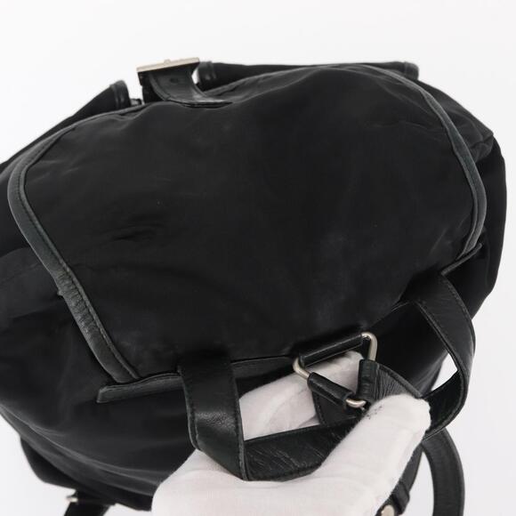 PRADA Backpack Nylon Black Silver Auth 151620 main image 4